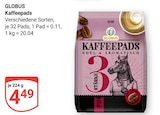 Kaffeepads im Angebot bei GLOBUS in Salzgitter Kaffeepads Angebote von Globus bei GLOBUS Salzgitter für 4,49 €