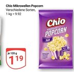 Mikrowellen Popcorn im Angebot bei GLOBUS in Duisburg Mikrowellen Popcorn Angebote von Chio bei GLOBUS Duisburg für 1,19 €