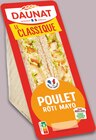 Le club classique poulet rôti mayonnaise - DAUNAT en promo chez Intermarché Super Le club classique poulet rôti mayonnaise - DAUNAT dans le catalogue Intermarché Super