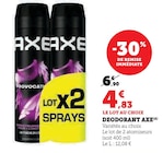 Déodorant(A) - AXE en promo chez Super U Déodorant(A) - AXE dans le catalogue Super U