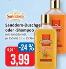 Sanddorn-Duschgel oder -Shampoo Angebote von Sanddorn bei Kaufhaus Stolz Neumünster für 3,99 €