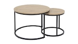Couchtisch 2er-Set Artisan Eiche - rund - 60 cm - 40 cm - LAURA im Angebot bei Die Möbelfundgrube in Völklingen Couchtisch 2er-Set Artisan Eiche - rund - 60 cm - 40 cm - LAURA Angebote bei Die Möbelfundgrube Völklingen für 59,99 €