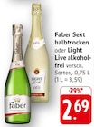Sekt halbtrocken Angebote von Faber bei E center Bruchsal für 2,69 €