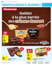 Prix et réduction Crème dessert dans le prospectus Carrefour Market en cours Offre Crème dessert dans le catalogue Carrefour Market du moment à la page 16