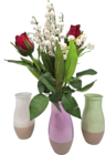 7 BRINS DE MUGUET + 2 ROSES VASE VERRE - SANS MARQUE en promo chez Auchan Hypermarché Clichy-sous-Bois à 7,49 €