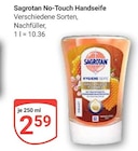 No-Touch Handseife im Angebot bei GLOBUS in Hanau No-Touch Handseife Angebote von Sagrotan bei GLOBUS Hanau für 2,59 €