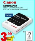 KOPIERPAPIER von Canon für 3,99 € bei E center im Angebot KOPIERPAPIER von Canon im aktuellen E center Prospekt