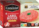 Steaks hachés pur bœuf label rouge surgelés - CONVIVIAL en promo chez Intermarché Hyper Steaks hachés pur bœuf label rouge surgelés - CONVIVIAL dans le catalogue Intermarché Hyper