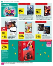 Promos Nintendo Switch dans le catalogue "Le mois fête des économies" de Carrefour à la page 44