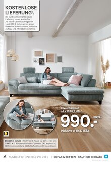 Ecksofa im aktuellen Kabs Prospekt (Bremen) Ecksofa im Kabs Prospekt "ALT GEGEN NEU!" mit 42 Seiten (Bremen)