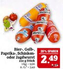 Bier-, Gelb-, Paprika-, Schinken- oder Jagdwurst Angebote bei Marktkauf Plauen für 2,49 €