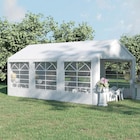 Outsunny Partyzelt mit Lätzchen silber Stahl B/H/L: ca. 300x280x600 cm für 309,99 € bei POCO im Angebot Outsunny Partyzelt mit Lätzchen silber Stahl B/H/L: ca. 300x280x600 cm im aktuellen POCO Prospekt