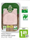 EDEKA Mühlhausen - echt & gut Bio-Lyoner Angebot im Prospekt echt & gut Bio-Lyoner bei EDEKA im Mühlhausen Prospekt für 1,49 €
