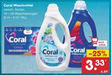 Aktuelles Coral Waschmittel Angebot bei Netto Marken-Discount in Bielefeld ab 3,33 €