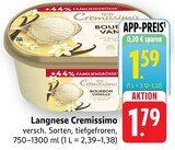 Cremissimo Bourbon Vanille Angebote von Langnese bei E center Bietigheim-Bissingen für 1,59 €