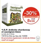 I.G.P. Ardèche chardonnay et sauvignon blanc à 8,39 € dans le catalogue Monoprix