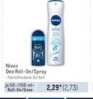 Deo Roll-On/Spray Angebote von Nivea bei Metro Iserlohn für 2,73 €