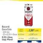 Coca Cola im Angebot bei METRO in Rodgau Coca Cola Angebote von Bacardi bei METRO Rodgau für 1,89 €