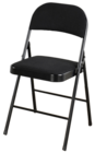Chaise pliante noir - B&M à Stains Chaise pliante noir en promo chez B&M Stains à 18,45 €