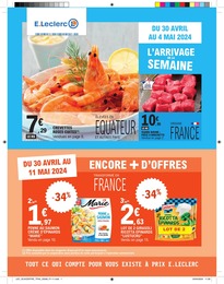 Catalogue Supermarchés E.Leclerc en cours à Charolles et alentours, L'arrivage de la semaine, 24 pages, 30/04/2024 - 04/05/2024