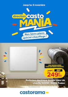 Prospectus Castorama à Levallois-Perret, "Nos bons plans spécial chauffage !", 1 page de promos valables du 15/10/2025 au 03/11/2025