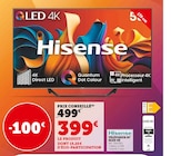 Téléviseur 55 qled 4k - HISENSE - Hyper U à La Rochelle Téléviseur 55 qled 4k - HISENSE en promo chez Hyper U La Rochelle à 399,00 €