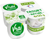 YAOURT NATURE BIO VRAI - VRAI en promo chez Auchan Hypermarché YAOURT NATURE BIO VRAI - VRAI dans le catalogue Auchan Hypermarché