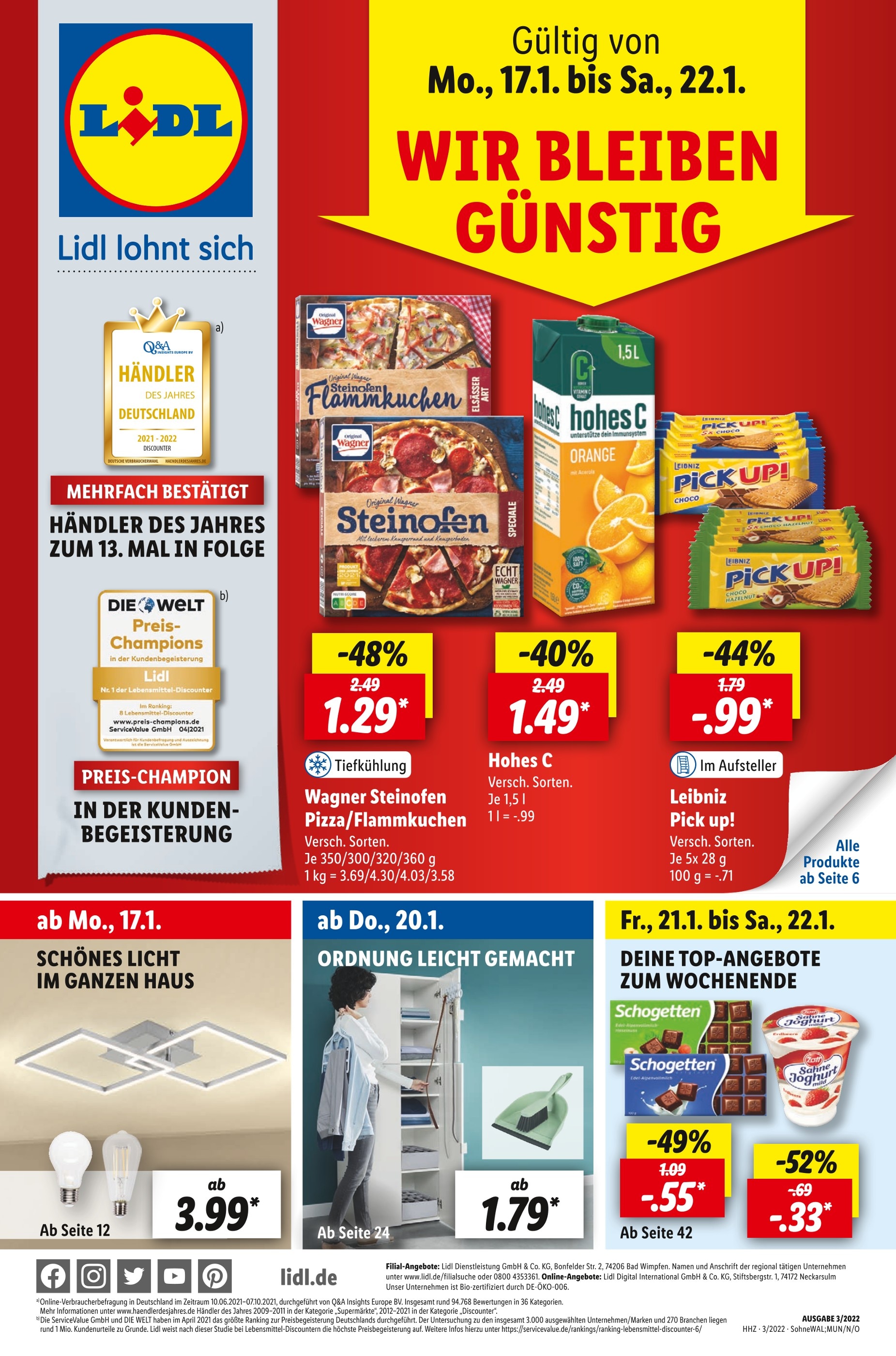 Lidl Prospekt für Marienwerder mit 52 Seiten Lidl Prospekt für Marienwerder: "Top Angebote", 52 Seiten, 17.01.2022 - 22.01.2022