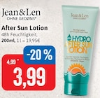 After Sun Lotion Angebote von Jean & Len bei Kaufhaus Stolz Rostock für 3,99 €