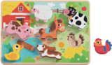 Puzzles ferme et dinosaures en promo chez JouéClub Puzzles ferme et dinosaures dans le catalogue JouéClub