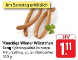 Knackige Wiener Würstchen lang Angebote bei EDEKA Trier für 1,11 €