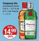 Gin im Angebot bei V-Markt in Memmingen Gin Angebote von Tanqueray bei V-Markt Memmingen für 14,99 €