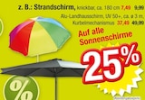 Aktuelles Strandschirm Angebot bei Zimmermann in Wiesbaden ab 7,49 €
