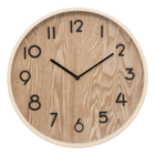 Horloge Ivana bois en promo chez Maxi Bazar Antony à 19,99 €
