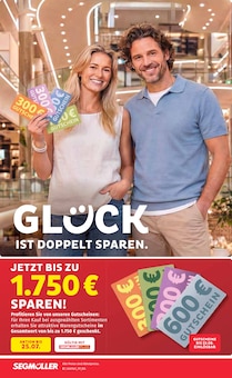 Aktueller Segmüller Prospekt "Zum Glück gibt’s Segmüller - Jetzt bis zu 1750 € sparen" für Vaterstetten Aktueller Segmüller Prospekt für Vaterstetten mit Seiten