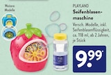 Seifenblasenmaschine von Playland für 9,99 € bei ALDI SÜD im Angebot Seifenblasenmaschine von Playland im aktuellen ALDI SÜD Prospekt