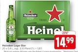 Lager Bier im Angebot bei E center in Rottenburg Lager Bier Angebote von Heineken bei E center Rottenburg für 14,99 €