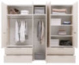 Drehtürenschrank SIENA ca. 250/212/57 cm für 999,00 € bei mömax im Angebot Drehtürenschrank SIENA ca. 250/212/57 cm im aktuellen mömax Prospekt