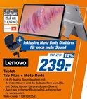 Tab Plus + Moto Buds im Angebot bei expert in Darmstadt Tab Plus + Moto Buds Angebote von Lenovo bei expert Darmstadt für 239,00 €