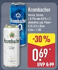 Aktuelle Krombacher Angebote bei ALDI Nord in Aurich Aktuelles Pils Angebot bei ALDI Nord in Aurich ab 0,69 €
