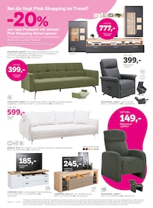 Fernsehsessel im aktuellen mömax Prospekt (Fürth) Fernsehsessel im mömax Prospekt "Bei dir liegt Pink Shopping im Trend?" mit 16 Seiten (Fürth)
