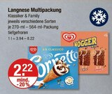 Multipackung Klassiker & Family von Langnese im aktuellen V-Markt Prospekt für 2,22 €