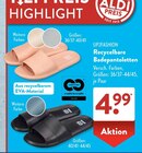 Recycelbare Badepantoletten im Angebot bei ALDI SÜD in Trier Recycelbare Badepantoletten Angebote von UP2FASHION bei ALDI SÜD Trier für 4,99 €