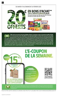 Prospectus Intermarché en cours, "JUSQU'À 20€ OFFERTS EN BONS D'ACHAT SUR LE RAYON SURGELÉS SALÉS", page 2 sur 16