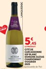 Cité de Carcassonne IGP Blanc Chardonnay Viognier 2025 - DOMAINE AUZIAS en promo chez U Express Rognac à 5,45 €