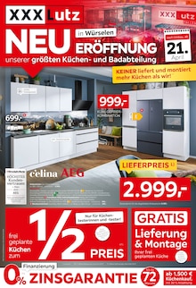 XXXLutz Möbelhäuser Prospekt NEUERÖFFNUNG mit 8 Seiten