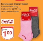 Aktuelle Coca Cola Angebote bei GLOBUS in Völklingen Aktuelles Erwachsenen-Sneaker-Socken Angebot bei GLOBUS in Völklingen ab 1,00 €