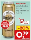 Warsteiner Angebote von Warsteiner bei Netto Marken-Discount Gießen für 0,79 €