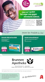 mea - meine apotheke Apotheken Prospekt der aktuellen Woche mit 4 Seiten, gültig von 01.06.2026 bis 30.06.2026, in Runkel und Umgebung Aktueller mea - meine apotheke Apotheken Prospekt in Runkel und Umgebung, "Unsere Juni-Angebote" mit 4 Seiten, 01.06.2026 - 30.06.2026