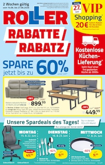 Aktueller ROLLER Prospekt für Lonsee und Ungebung, Seiten zum blättern ROLLER Prospekt ROLLER RABATTE RABATZ mit Seiten in Lonsee und Umgebung
